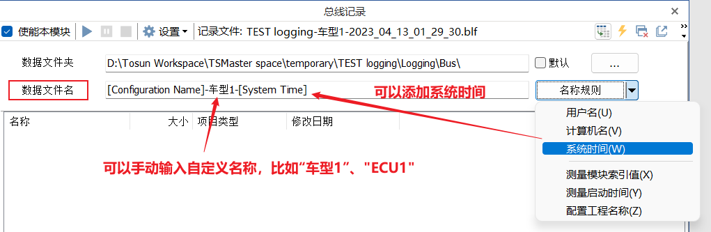 TSMaster的记录功能需求与实践