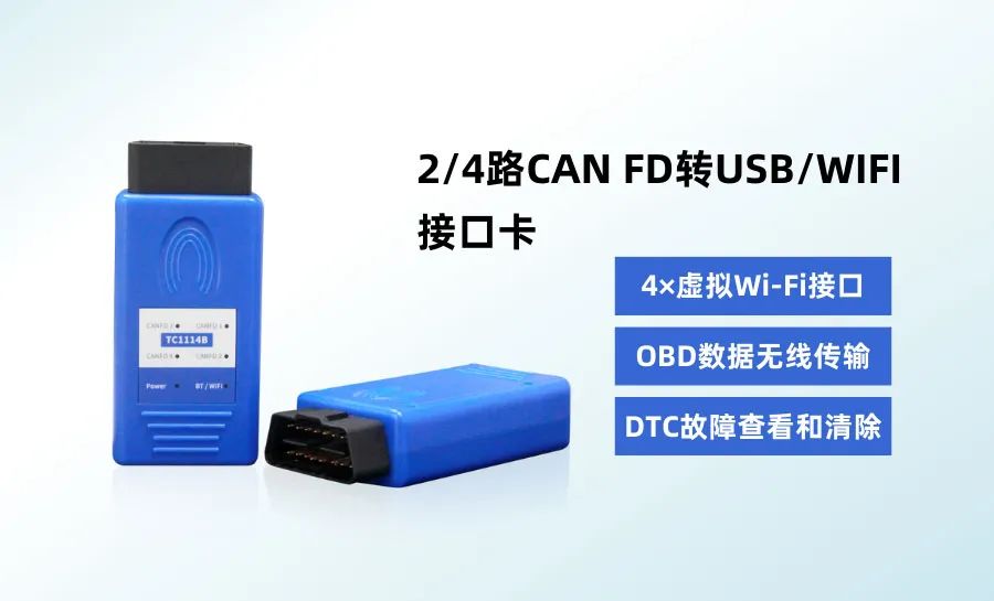 Ggpoker官网多通道CAN FD转USB/WIFI设备，解决近距离无线通讯问题